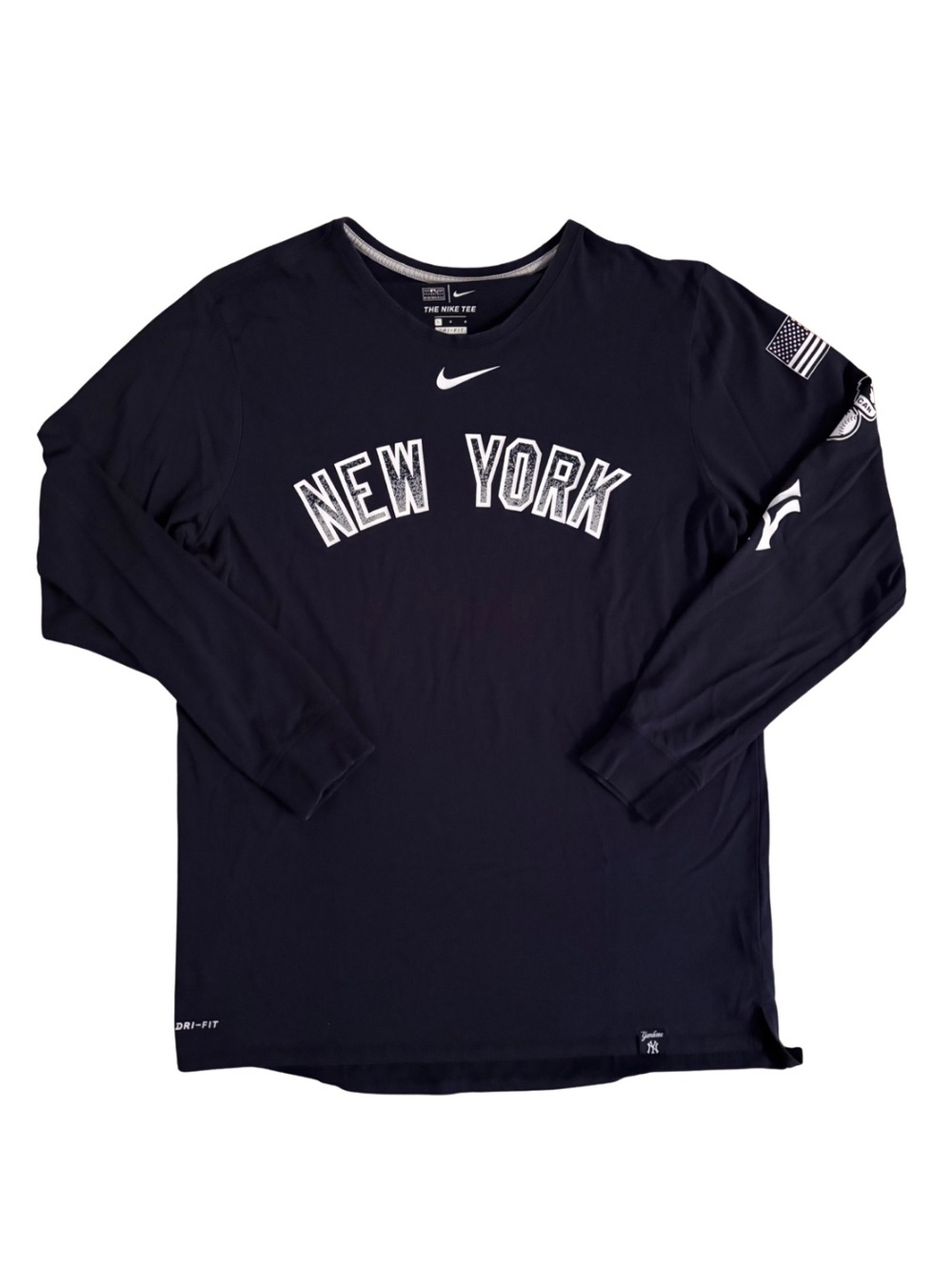 Nike New York Long Sleeve Tee - Black with White Lettering